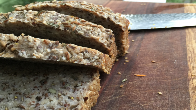 7 Minute Buckwheat Oat Bread